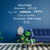 Welcome Vinyl Wall Stickers - Front  Door Sign Sticker Decal - Decords