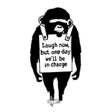 Banksy Monkey seinakleebis – Art Vinyl Street Baksy kleebis