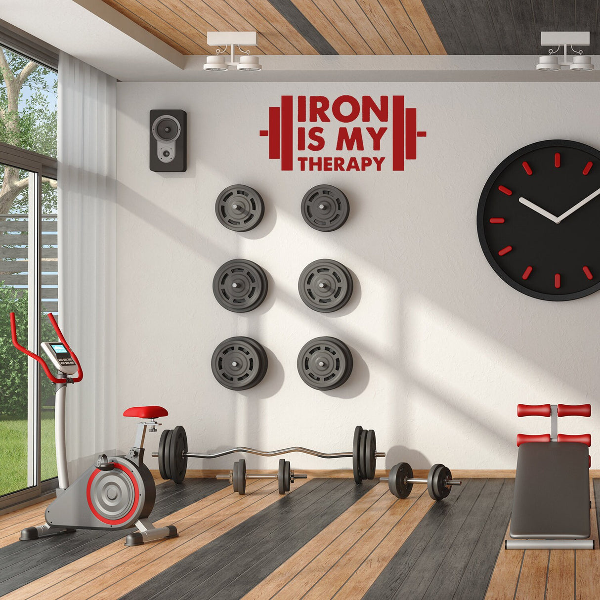 Bodybuilding Wall Gym Vinyl Sticker - Fitness Decor Workout Decal