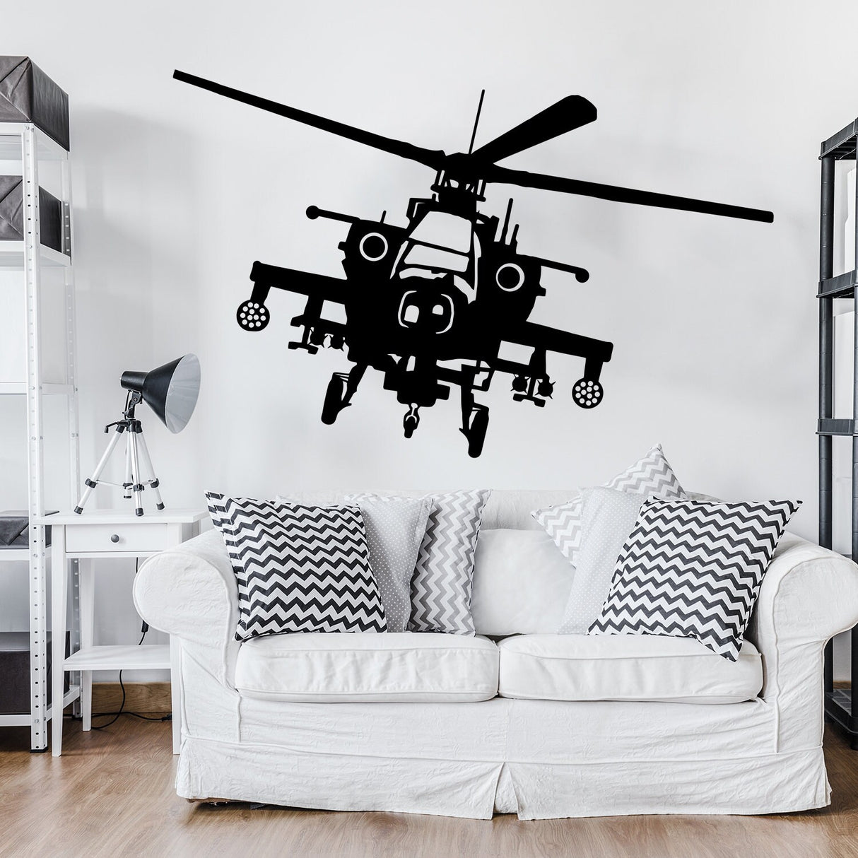 Helikopteri seinakleebis – Art Kopteri vinüülkleebis