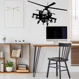 Helicopter Wall Sticker - Art Copter Vinyl Decal - Decords