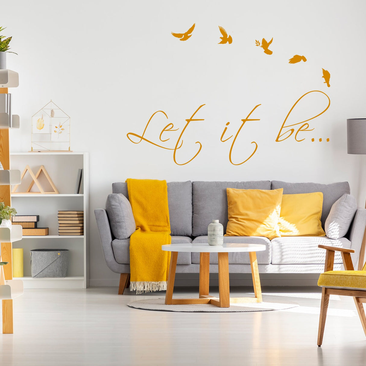 Let It Be Wall Sticker - Lets Go Love  Vinyl Decal
