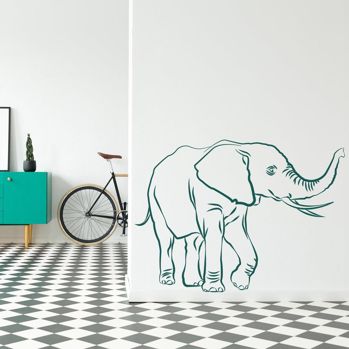 Elephant Stickers - Cute Vinyl Wall Animal Decal