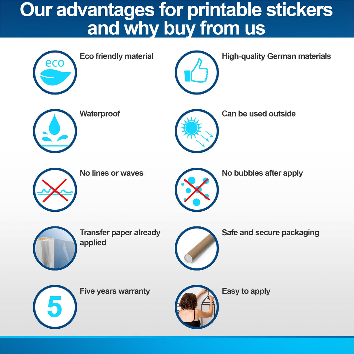 Butterflies Stickers For Wall - Car Laptop Vinyl Waterproof Art Sticker Set