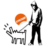 Banksy Choose Your Weapon Vinyl Wall Sticker - Dog Pack Art Critical Hit Teen Decor