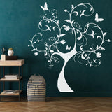 Nursery Tree Wall Art  Sticker -  Nature Plant Botanical Waterproof Vinyl Decal