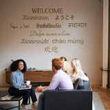 Welcome Vinyl Wall Stickers - Front  Door Sign Sticker Decal