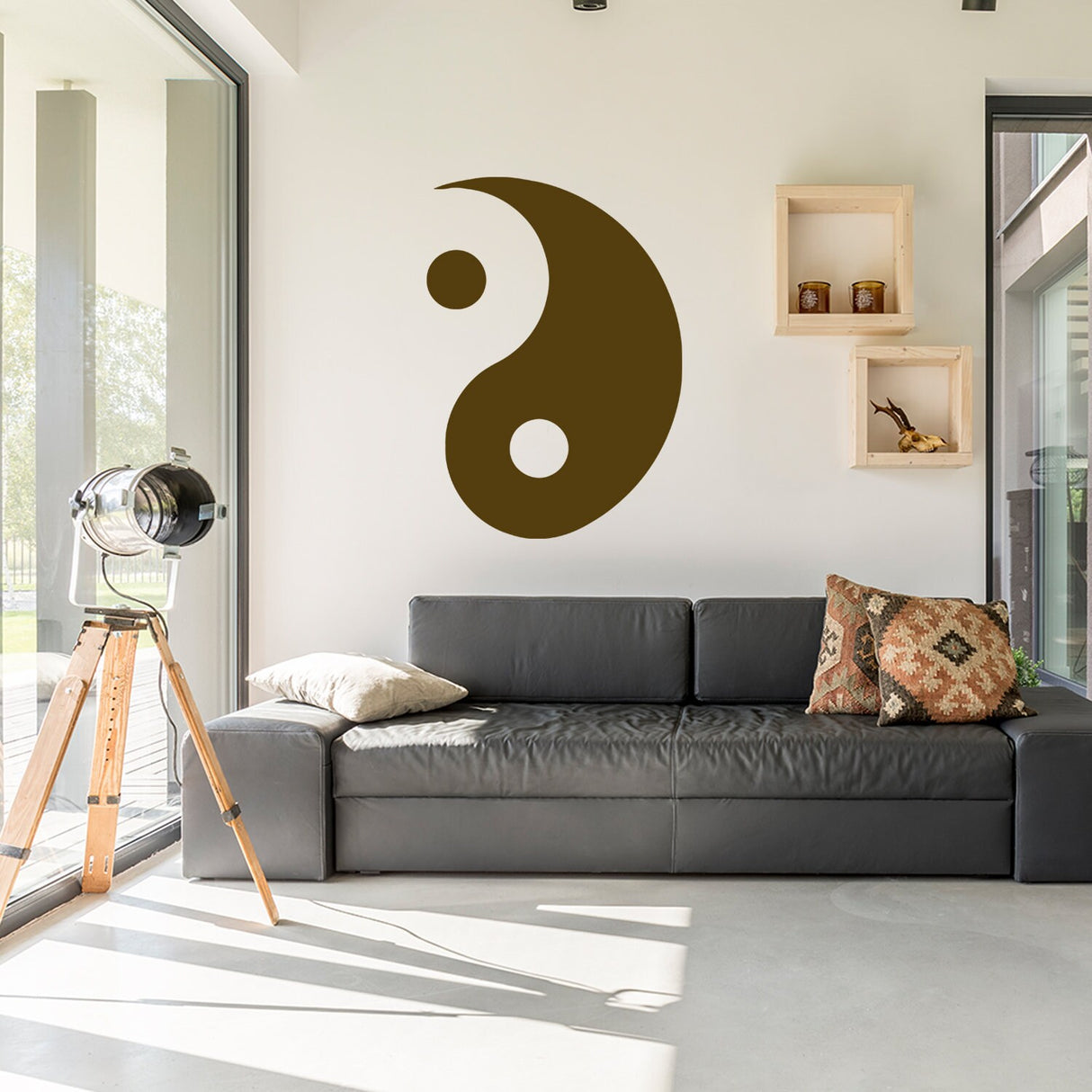 Yang Yin Wall Sticker Vinyl Decal - Yoga Window Art Ying Mandala Symbol Gift