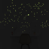 Night Glowing Star Wall Stickers - Glow In The Dark Stars Art Vinyl Decals Luminescent Luminous Light Effect Constellations Ceiling Sticker - Decords