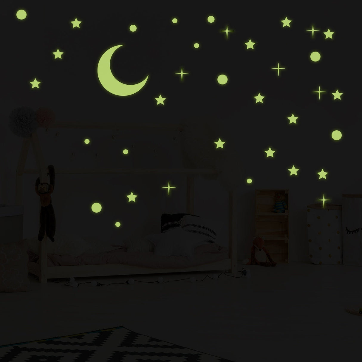 Glowing Ceiling Stickers- Starry Sky Wall Decal