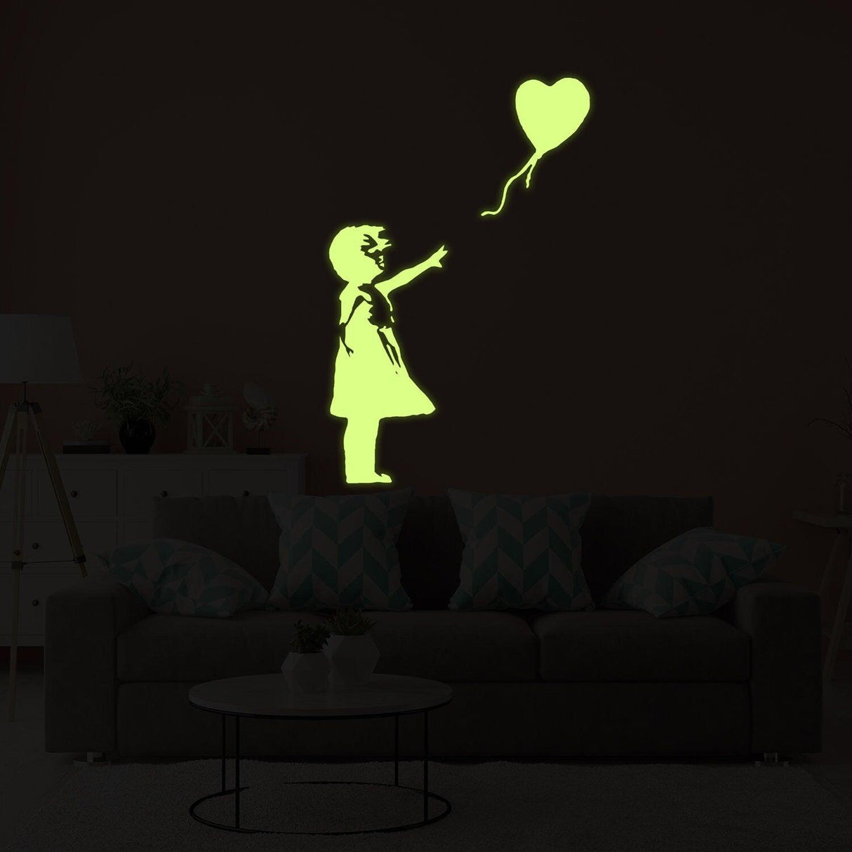 Glow In The Dark Wall Vinyl Sticker Art - Luminescent Neon Night Glowing Light Decal Kid Room Stick - Decords