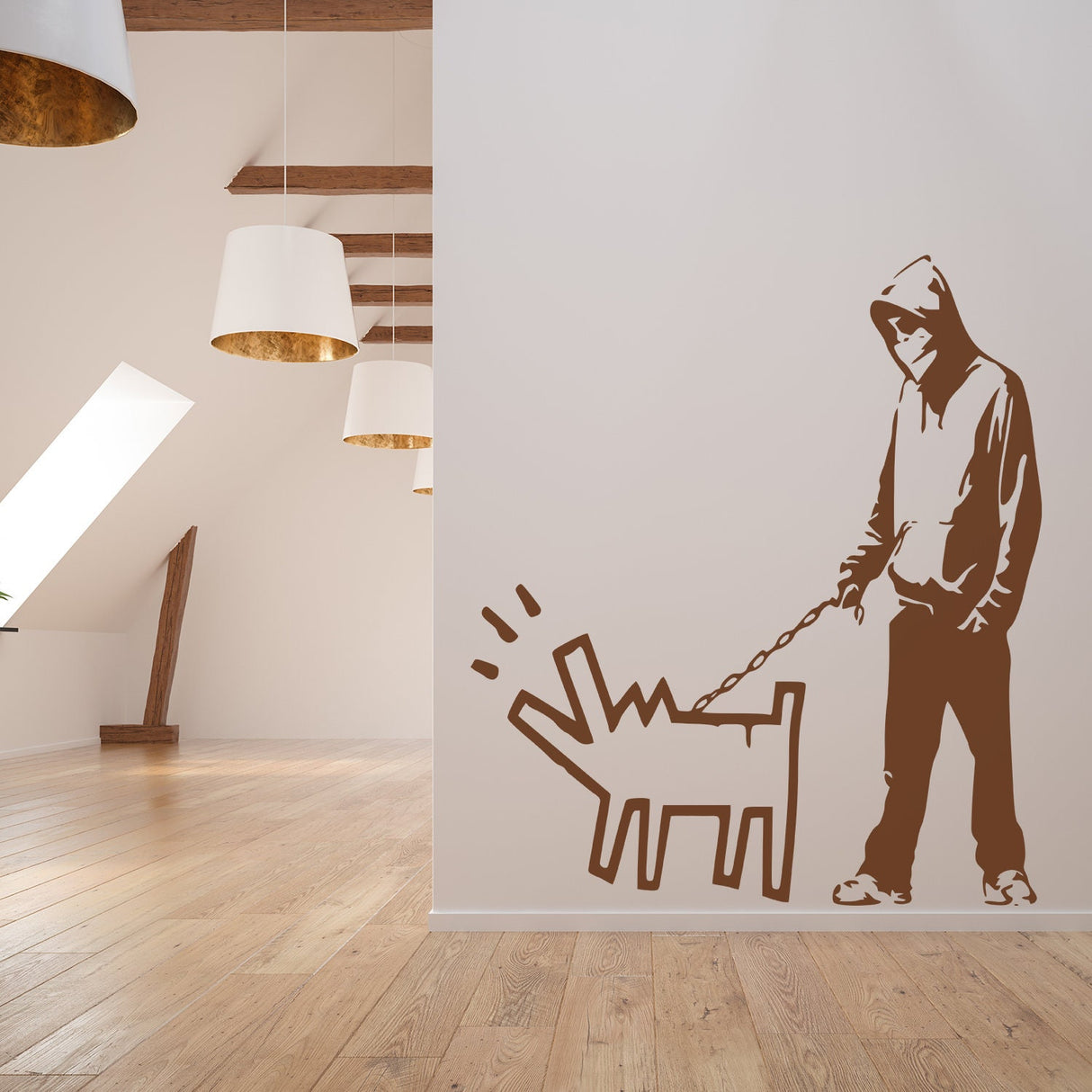 Banksy Choose Your Weapon Vinyl Wall Sticker - Dog Pack Art Critical Hit Teen Decor