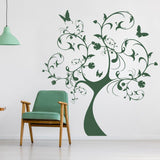 Nursery Tree Wall Art  Sticker -  Nature Plant Botanical Waterproof Vinyl Decal - Decords