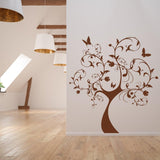 Nursery Tree Wall Art  Sticker -  Nature Plant Botanical Waterproof Vinyl Decal