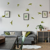 12x linnukarja seinakleebis – Vinüülist lendava kleebise kunstkaunistus