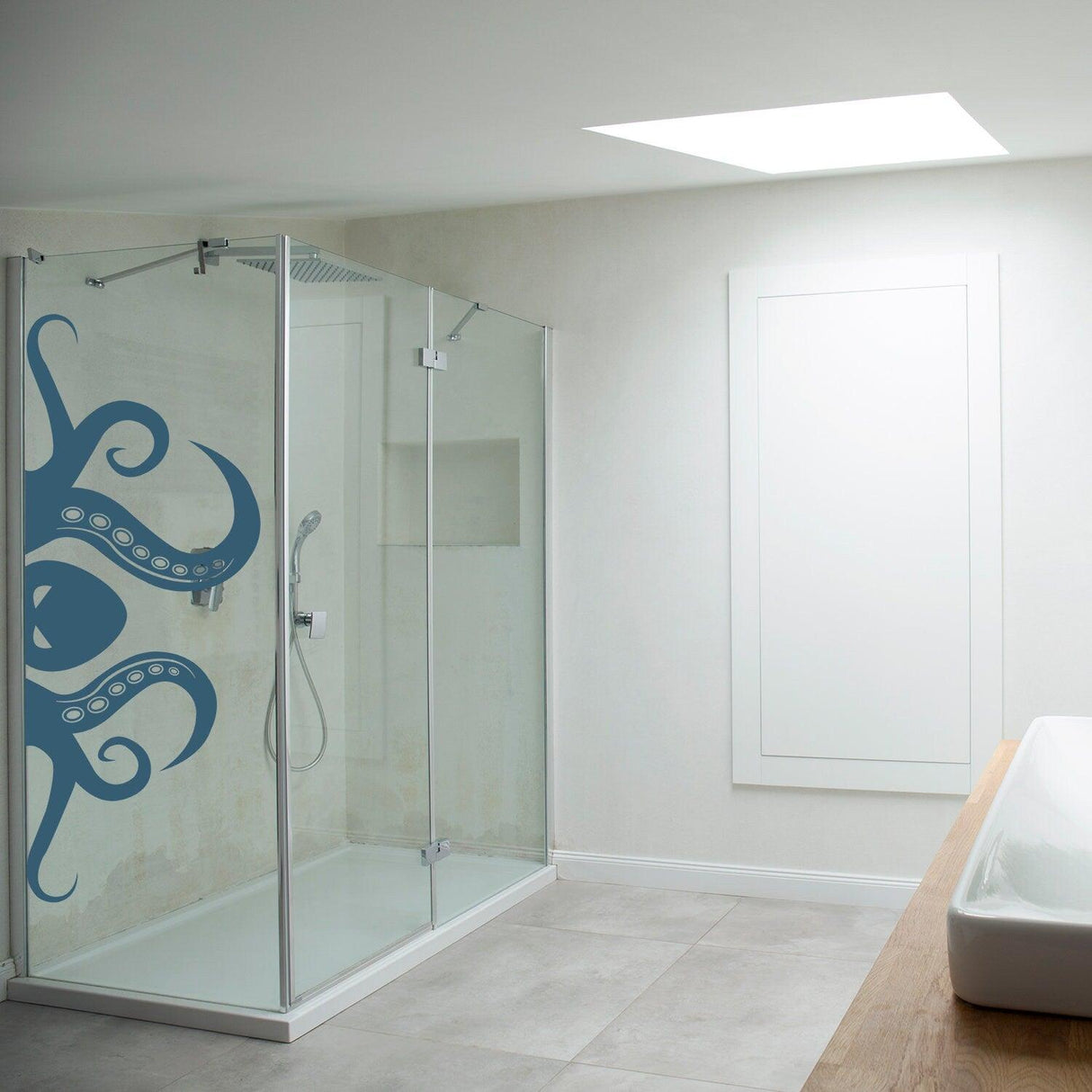 Octopus Tentacle Vinyl Wall Art Sticker - Bathroom Ocean Giant Sea Animal Lover Decor Die Cut Decal - Decords