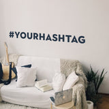 Custom Hashtag Vinyl Sticker - Personalized Hash Tag For Social media Decal