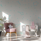 Constellations Vinyl Wall Stickers - Zodiac Star Space Ceiling Art Decals