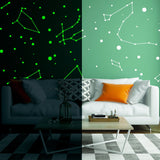 225x Glow In Dark Zodiac Star Wall Sticker - Nursery Ceiling Glowing Vinyl Luminous Decor Decal
