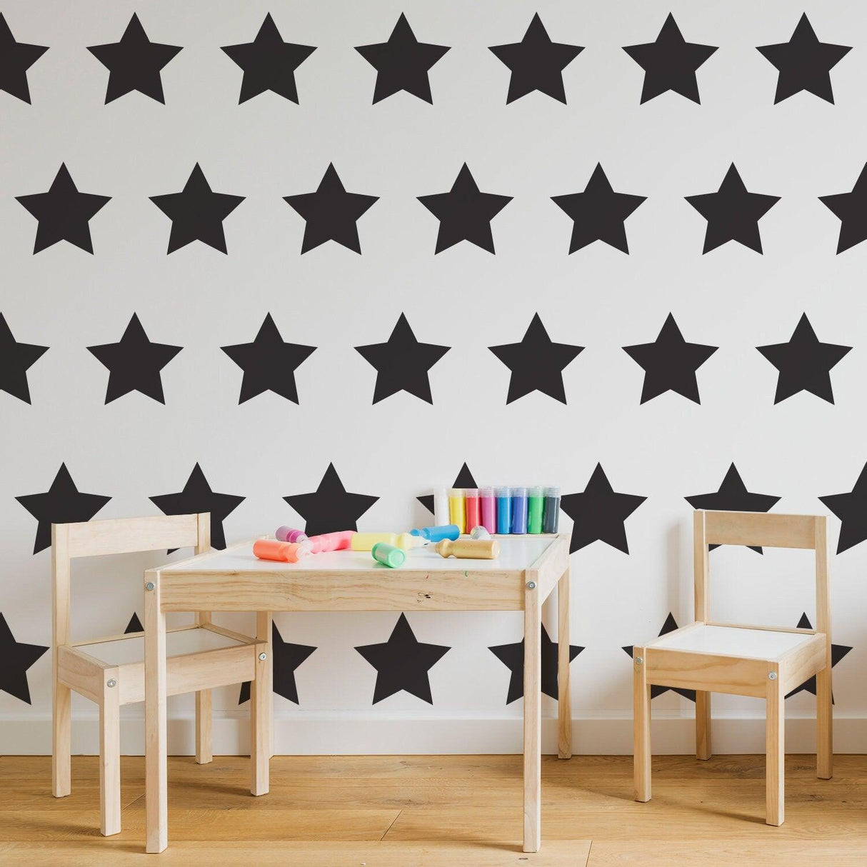 40x Star Stickers - Baby Shower Decor Set Vinyl Wall Twinkle Decal