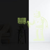 Glow In The Dark Wall Vinyl Sticker Art - Luminescent Neon Night Glowing Light Decal Kid Room Stick - Decords