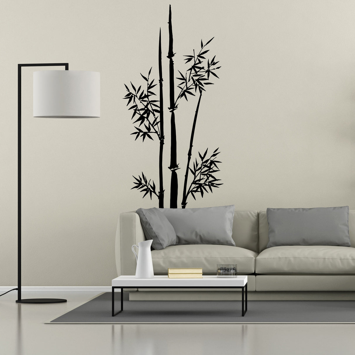 Bamboo Wall Vinyl Sticker - Large Art Decor Stalk Set Door Home Design Decal
