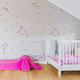Constellations Vinyl Wall Stickers - Zodiac Star Space Ceiling Art Decals