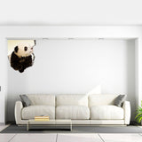 3d Art Animal Hole In Wall Sticker - Vinyl Decor Broken Illusion Peel And Stick Decal