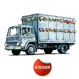 Banksy Animal Truck Vinyl Wall Sticker - Art Home Decor Cool And Premium Waterproof Decal