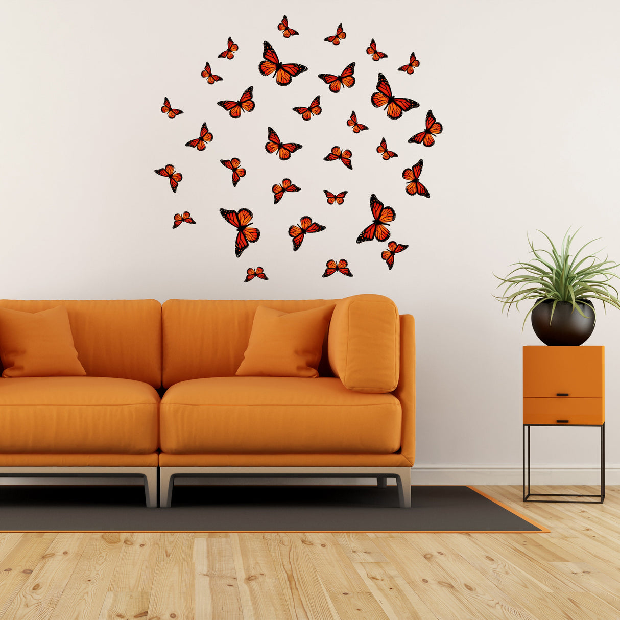 30 Butterfly Wall Decor Stickers - Art Decorations Decals For Girl Room Bedroom