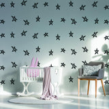 40x Star Stickers - Baby Shower Decor Set Vinyl Wall Twinkle Decal