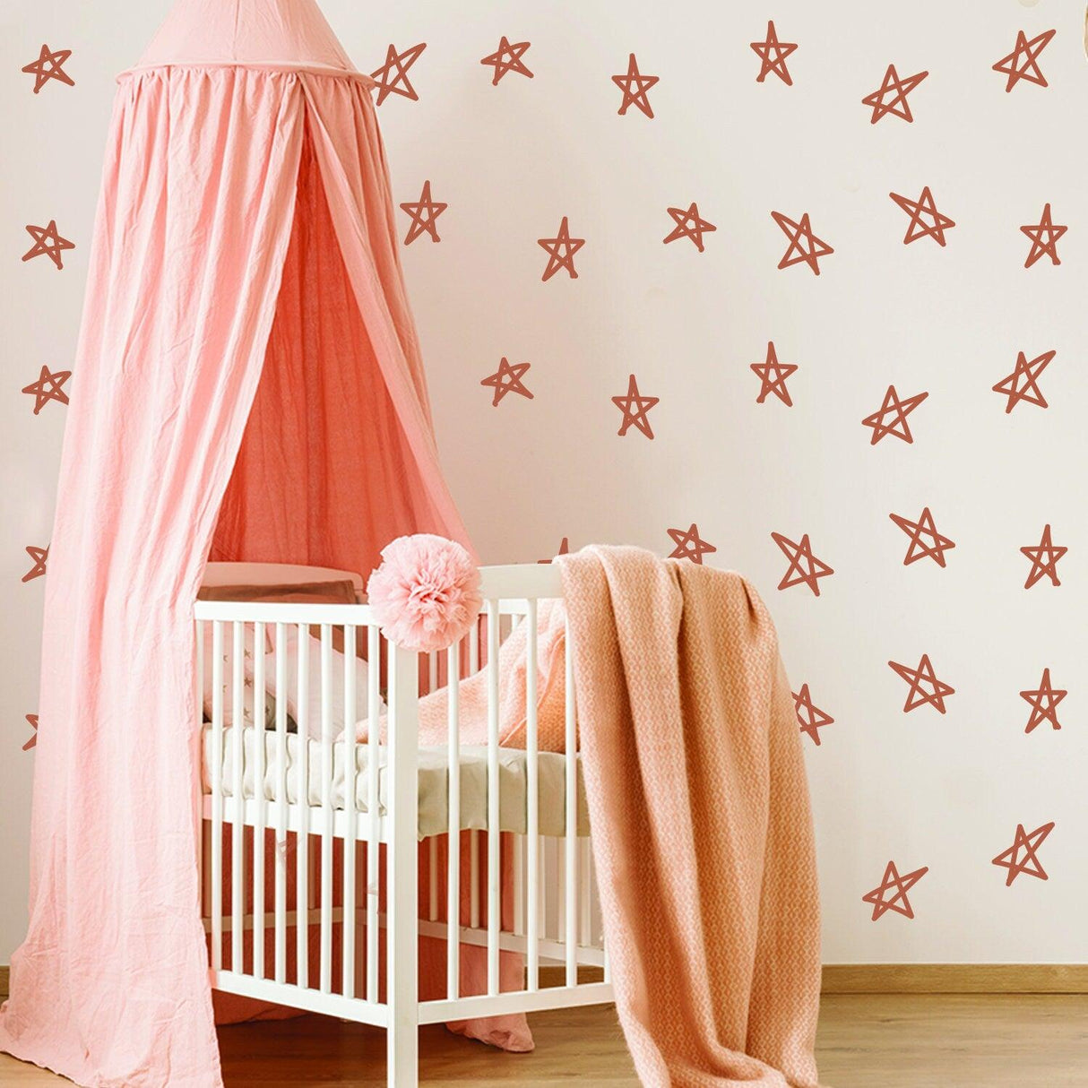 40x Star Stickers - Baby Shower Decor Set Vinyl Wall Twinkle Decal