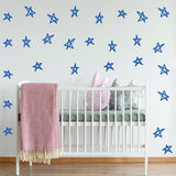 40x Star Stickers - Baby Shower Decor Set Vinyl Wall Twinkle Decal