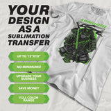 Custom Heat Sublimation Transfer - Iron Vinyl Paper For Ready to Print DYE Tshirt