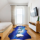 3D Space Bridge põranda vinüülkleebis – vannitoa elutoa põrandakate Galaxy Decals Stick Peel Decor Kleebised Kaunistuse laste klassiruumi kleebis