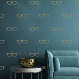 50x Glasses Wall Decals Decor - Spectacles Sticker For Bedroom Living Room