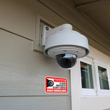 10x videokaamera valve hoiatussiltide pakett – kodu välitingimustes sisetingimustes kasutamiseks CCTV alarmi turvakleebis Vinüül veekindel salvestushoiatuse kleebis
