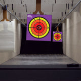 Range Shooting Targets Practice For Gun Rifle Pistol Airsoft Handgun - Large Outdoor Circle Paper Shoot Set