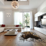 3D põranda illuminaatori kleebis – isekleepuv seinamaaling elutoa vinüülist augu kleebis interjööri jaoks