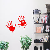 Verised käed hirmutav punane vinüülkleebis – Zombie Blood Car Wall Sülearvuti aken Halloweeni kleebis Prindi