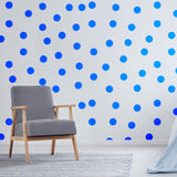Circle Wall Stickers - Blue 2 Inches Round Dot Labels