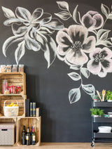 Kriiditahvli seinakleebis – suur kriiditahvli kleebis köögi klassiruumi uksemenüü kaunistamiseks
