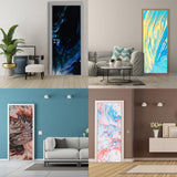 3d Door Cover Sticker - Abstract Wallpaper Front Door Mural Wall Decal - Decords