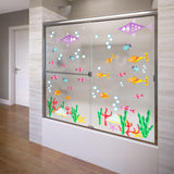 Vannitoa seinakleebis – ookeaniloomade kalade dekoratiivkleebis