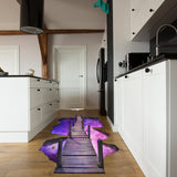 3D-põrandaruumi portaali augu kleebis – Galaxy Art kleebisekujundus laste teismelise elutoa vannitoa jaoks