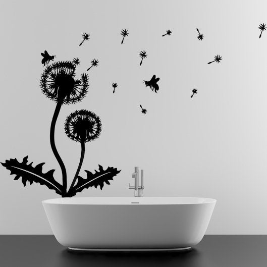 Võilille seinakaunistuste kleebis – suure lillega vinüülkunsti kleebis magamistoale elutoale vannitoale