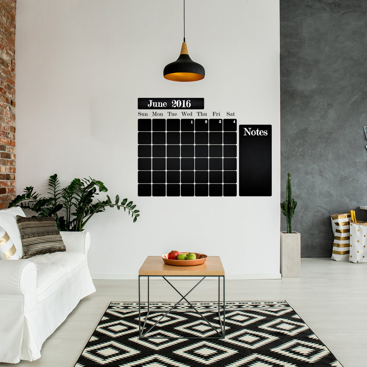 Kitchen Blackboard Decal Fridge Wall Calendar Sticker