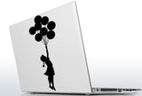 Banksy Girl With Balloons Wall Decal - Bansky Street Art Graffiti Air Ballon Vinyl Sticker For Wall