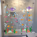 Bathroom Wall Decal - Ocean Animal Fish Decor Sticker