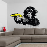 Banksy Monkey seinakleebis – Bansky Art vinüülkleebis